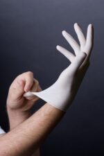 Has-Pet Haspet Lateks Muayene Eldiveni Pudralı Beyaz M Beden 100 Adet - Görsel 3