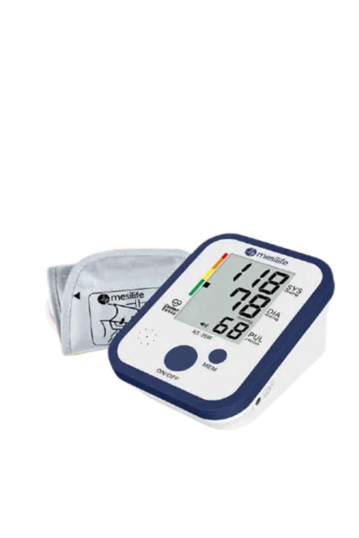 as-35w.jpg Mesilife As35W Koldan Ölçer Türkçe Konuşan Tansiyon Aleti - Görsel 1