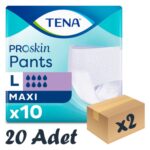 Tena Proskin Pants Maxi 8 damla Emici Külot Büyük Boy Large 10'lu 2 paket / 20 adet