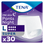 Tena ProSkin Pants Night Large Büyük Beden Gece için Süper Emici Külot 30 lu paket - Görsel 3