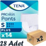 Tena Proskin Pants Plus 6 damla Emici Külot Küçük Boy Small 14'lü 2 paket / 28 adet - Görsel 2