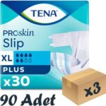 Tena Proskin Slip Plus 6 damla Ekstra Büyük Boy Xlarge Belbantlı Hasta Bezi 30'lu 3 paket / 90 adet - Görsel 3