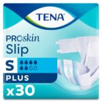Tena Proskin Slip Plus 6 damla Küçük Boy Small Belbantlı Hasta Bezi 30'lu 3 paket / 90 adet